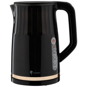 Чайник электрический черный с золотым (106177) LEONORD LE-1510-1