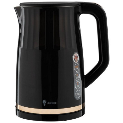 Чайник электрический черный с золотым (106177) LEONORD LE-1510-1