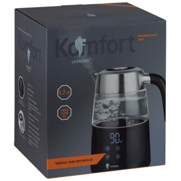 Чайник электрический черный (109685) LEONORD LE-1525-3
