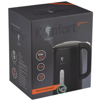 Чайник электрический LE-1536 черный (107832) LEONORD LE-1536Bl-2