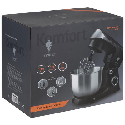 Миксер планетарный (108983) LEONORD LE-1778 черный-4