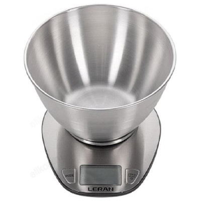 Весы кухонные LERAN EK4350 с мет.чашей электронные-1