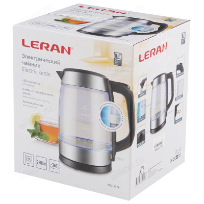 Чайник стеклянный LERAN EKG-1776 1.7л/2200Вт-1