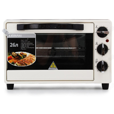 Жарочный шкаф Leran TO 2628 W, бежевый, 26 л, 1600 Вт