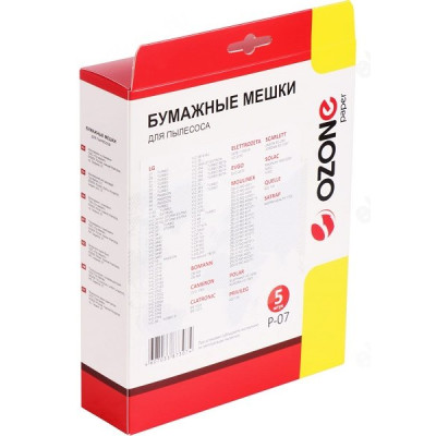 Пылесборник OZONE P-07 LG TB-33, бумажный-4