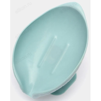 Мыльница на ножке со сливом, ЛБ-204 Лазурный