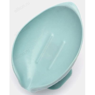 Мыльница на ножке со сливом, ЛБ-204 Лазурный