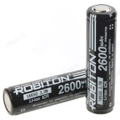 Аккумулятор 18650 2600 mAh 3.7V Li Robiton с защитой Аккумулятор 18650 2600 mAh 3.7V Li Robiton с защитой
