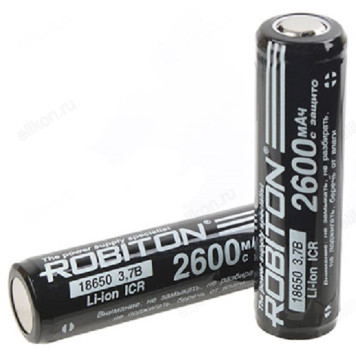 Аккумулятор Robiton 18650, 2600 mAh, 3.7 V