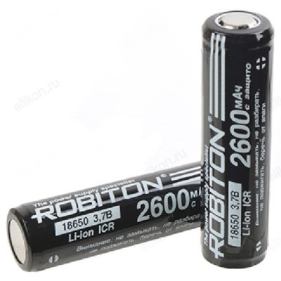 Аккумулятор Robiton 18650, 2600 mAh, 3.7 V