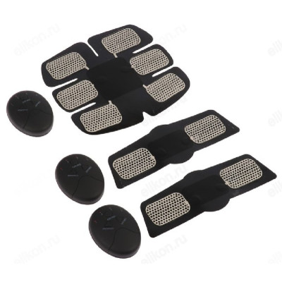 Массажер для пресса и рук LuazON LEM-37, 6 режимов, 3 пульта, чёрны-1