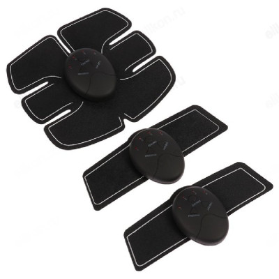 Массажер для пресса и рук LuazON LEM-37, 6 режимов, 3 пульта, чёрны