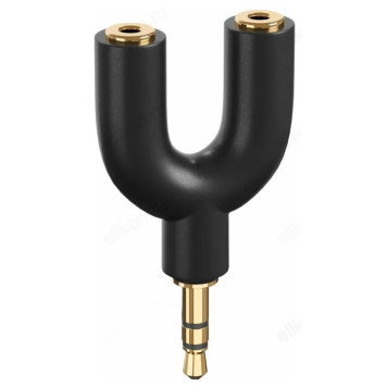 Переходник LuazON jack 3.5 мм F - 2*jack 3.5 мм M