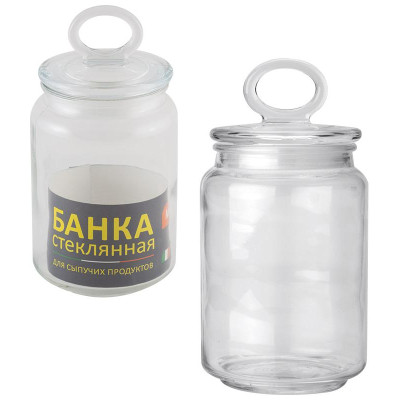 Банка стеклянная 0.9л для сыпучих продуктов COPPETTA с крышкой MALLONY 003598-1