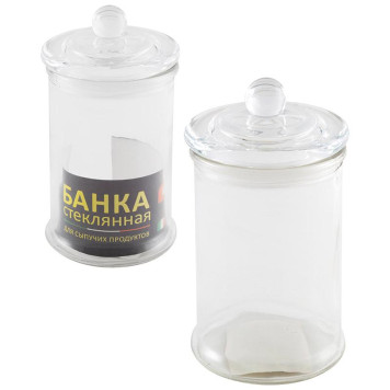 Банка стеклянная 0.4л для сыпучих продуктов BANCA с крышкой MALLONY 003600