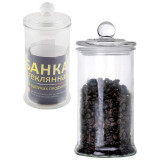 Банка стеклянная 0.9л для сыпучих продуктов BANCA с крышкой MALLONY 003602