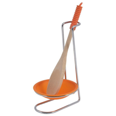 Подставка для ложки с деревянной ложкой в комплекте W3751A Рыжий кот MALLONY 004660-2