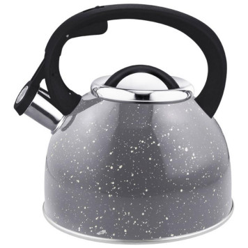 Чайник из нерж.стали 'Arte' (2.5л, со свистком, серый с белыми точками) MALLONY 005171-1