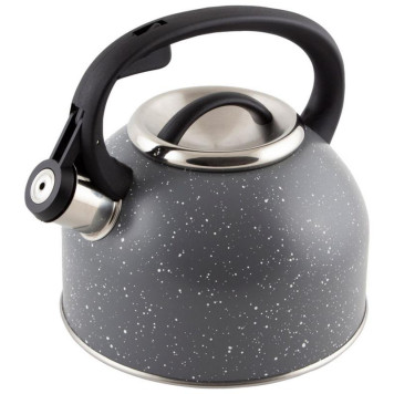 Чайник из нерж.стали 'Arte' (2.5л, со свистком, серый с белыми точками) MALLONY 005171-2