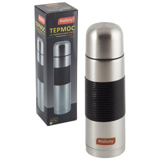 Термос из нерж.стали с силиконовыми вставками NUOVO (0.75л) MALLONY 005233
