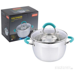 Кастрюля из нерж.стали Bravo (2.9л) MALLONY 005429