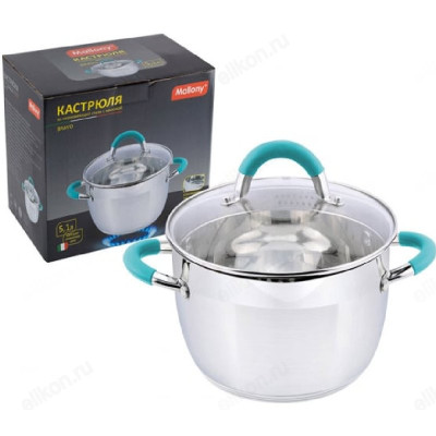 Кастрюля MALLONY ВRAVO 5,1л 005431