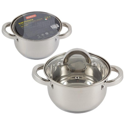 Кастрюля из нерж.стали Mediano (1.9л) MALLONY 005442