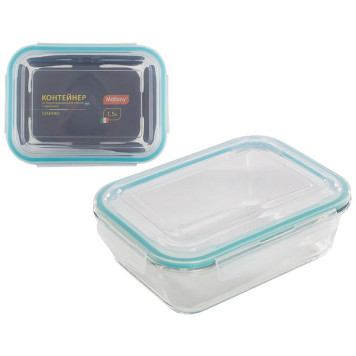 Контейнер из боросил. стекла DIAFANO с крышкой из пластика MALLONY 005473