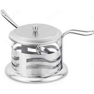 Сахарница Mallony DOLCE 250мл с крышкой и ложечкой, (волна) 005489