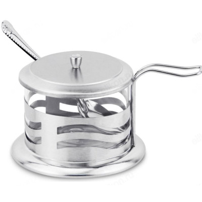 Сахарница Mallony DOLCE 250мл с крышкой и ложечкой, (волна) 005489