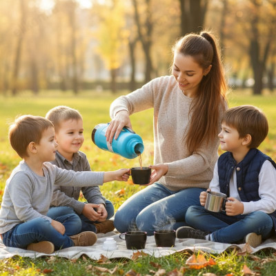 Термос стекло MALLONY PRATICO 1,8л 2чашки 005536-3