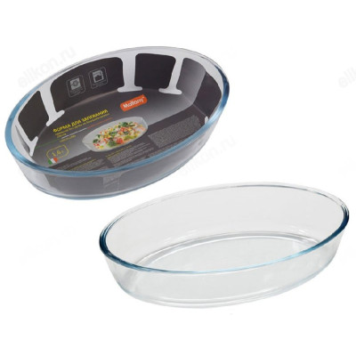 Форма для запекания стекло CRISTALLINO 1,6л овал ФМ-005563-1