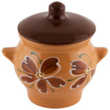 Горшок 0.65л 'Цветы' для жаркого MALLONY 006692