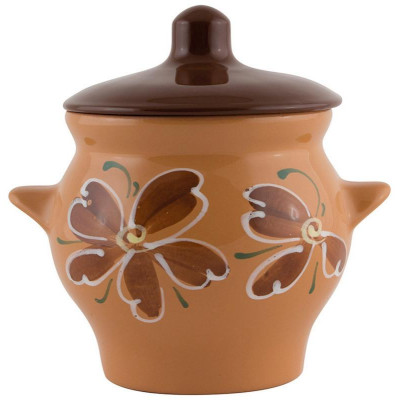 Горшок 0.65л 'Цветы' для жаркого MALLONY 006692-1