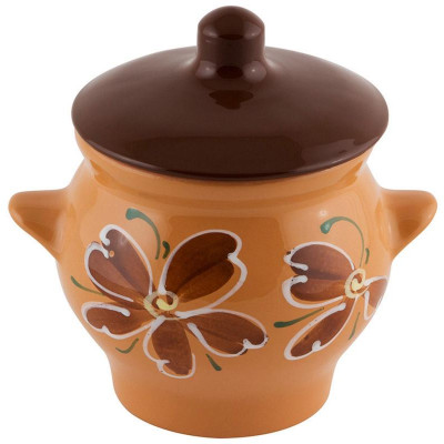 Горшок 0.65л 'Цветы' для жаркого MALLONY 006692