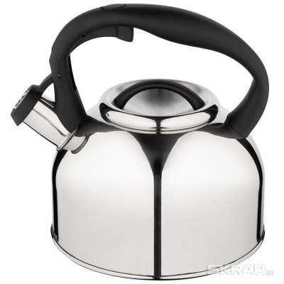 Чайник из нерж.стали Melodia (2.5л, со свистком, зеркальная полировка) MALLONY 006870-1