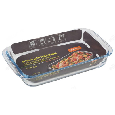 Форма для запекания стекло Mallony FELICITA 1л ФМ-007179