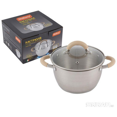 Кастрюля из нерж.стали Fortuna (2.5л) MALLONY 007218