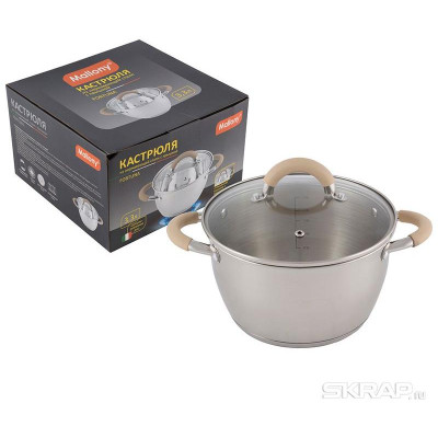 Кастрюля из нерж.стали Fortuna (3.3л) MALLONY 007219