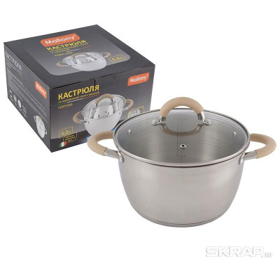 Кастрюля из нерж.стали Fortuna (4.5л) MALLONY 007220