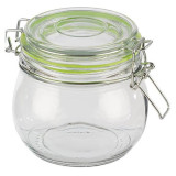 Банка стеклянная 0.5л BRAVO с бугельным замком MALLONY 007250