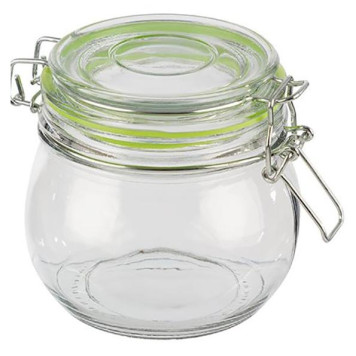 Банка стеклянная 0.5л BRAVO с бугельным замком MALLONY 007250