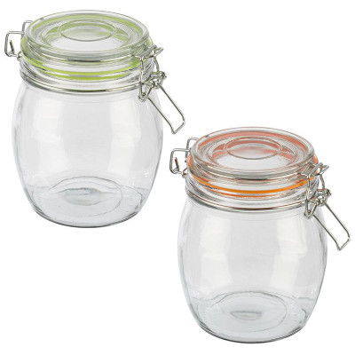 Банка стеклянная 0.75л BRAVO с бугельным замком MALLONY 007251