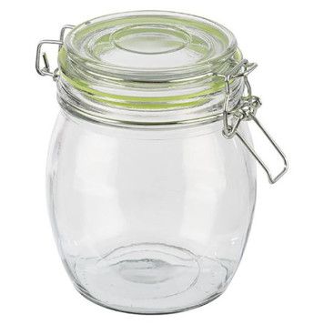Банка стеклянная 1.0л BRAVO с бугельным замком MALLONY 007252