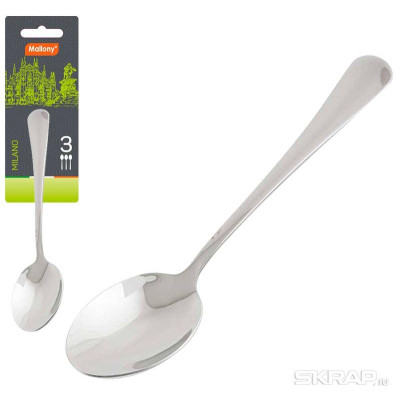 Набор ложек чайных MILANO (3шт) MALLONY 007292