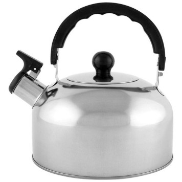 Чайник Casual 2.5л из нерж стали со свистком, зеркальная полировка MALLONY 007297-3