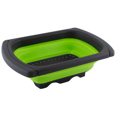 Дуршлаг на раковину FRUTTI 60(38,5х25х12см (складной, выдвижн. ручки) MALLONY 007352-1