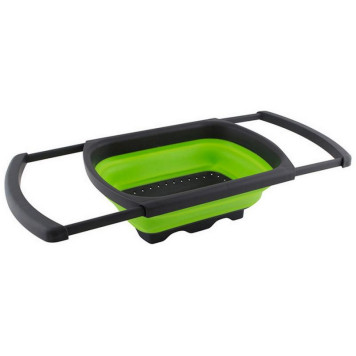 Дуршлаг на раковину FRUTTI 60(38,5х25х12см (складной, выдвижн. ручки) MALLONY 007352-2