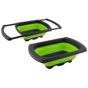 Дуршлаг на раковину FRUTTI 60(38,5х25х12см (складной, выдвижн. ручки) MALLONY 007352