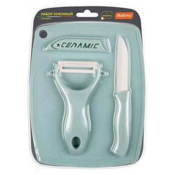 Овощечистка+нож CERAMIC MALLONY 008661 доска разд